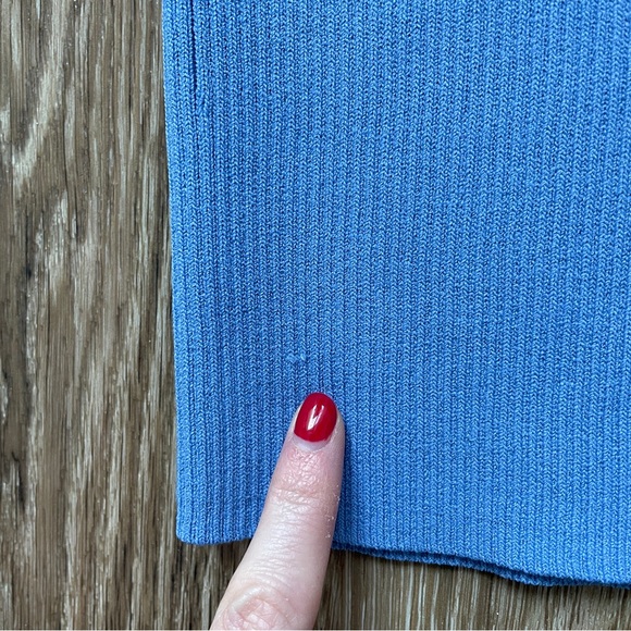 525 Ribbed Blue Tank - Picture 7 of 9